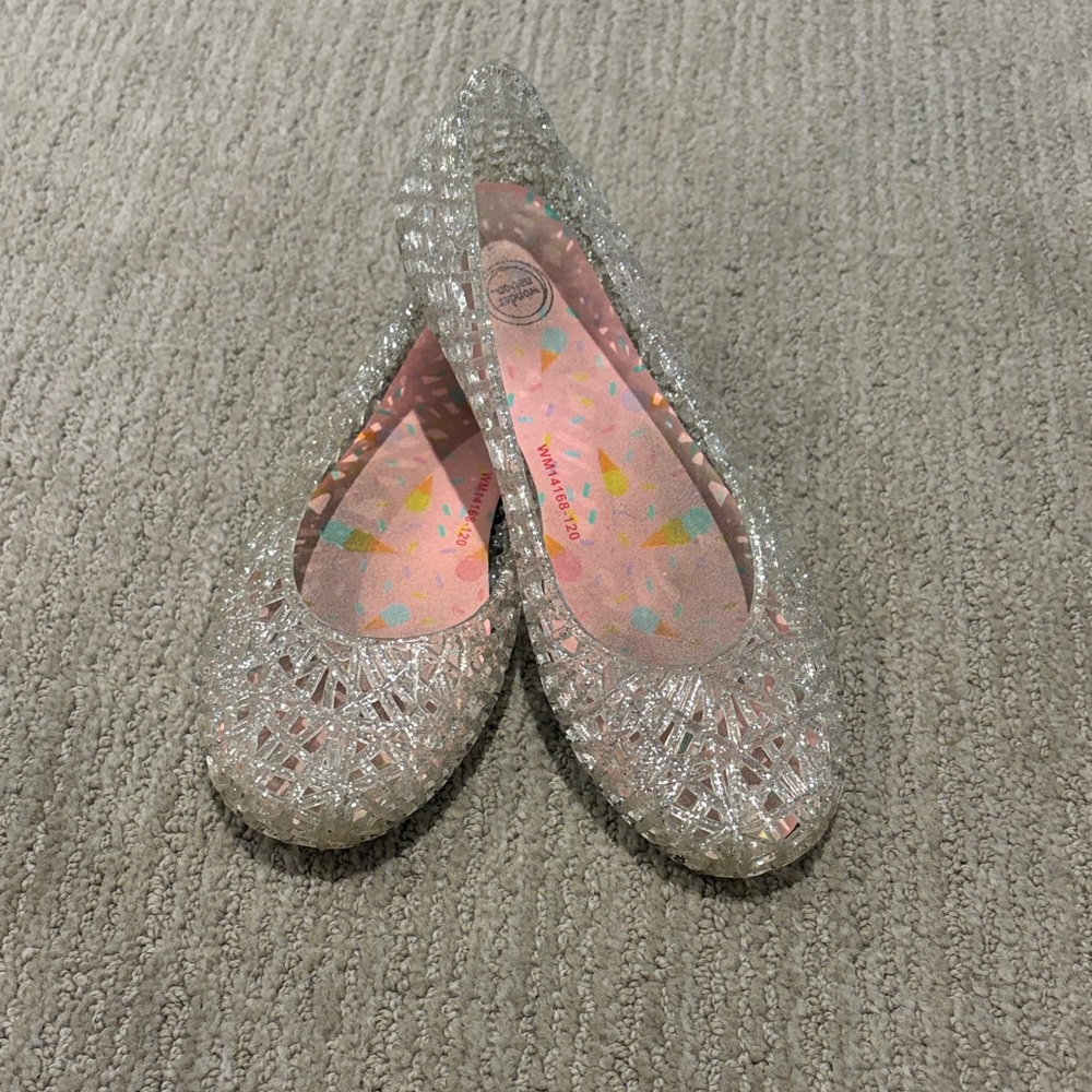 Wonder Nation Sparkly Silver Kids Dress Shoes